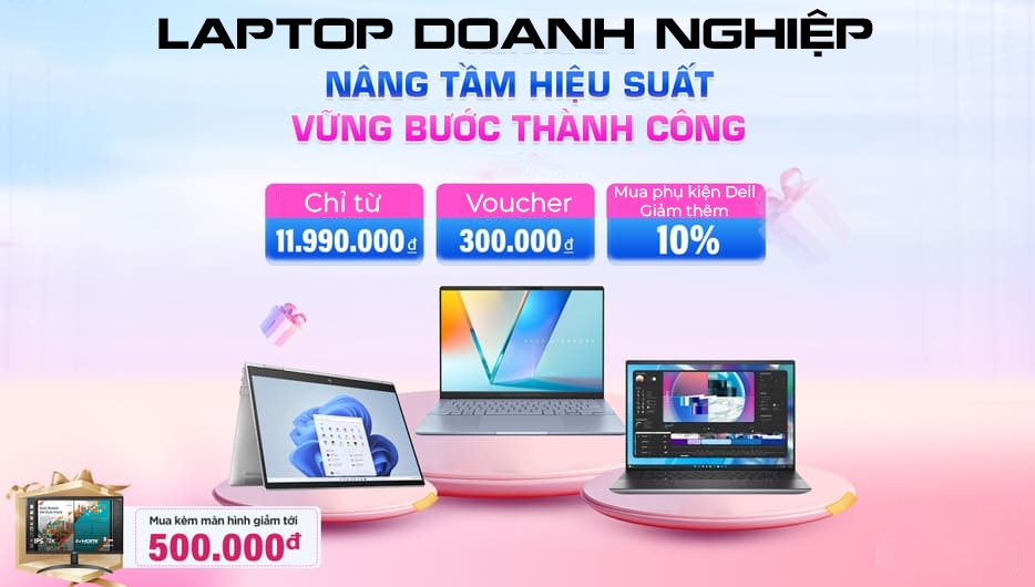 Banner ngang dưới menu Phụ kiện Dell