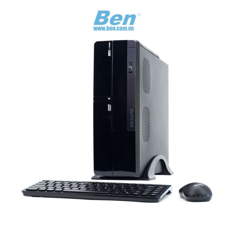 Máy tính để bàn SingPC Mini M550 ( M6901S0-W ) | Intel Celeron G6900 | Ram 4GB DDR4 | SSD 128GB | Intel UHD Graphics | Wifi + BT | Key & Mouse | Win 11 Pro | 2Yrs