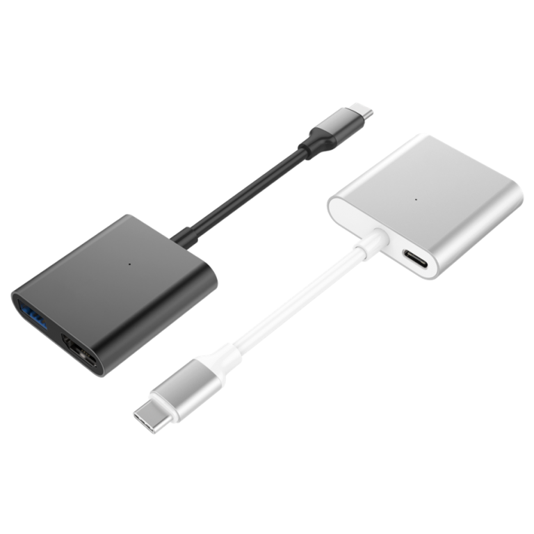 C?NG CHUY?N HYPERDRIVE 4K HDMI 3-IN-1 USB-C HUB FOR MACBOOK, SURFACE, PC & DEVICES – HD259A - Silver