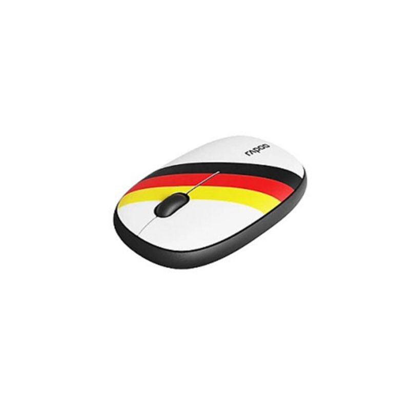 Chuột không dây Rapoo M650 Silent Germany màu White Yellow Red (Bluetooth, Wireless)