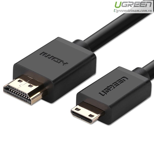 Cáp Mini HDMI to HDMI dài 3M hỗ trợ phân giải 4K chính hãng Ugreen 10118