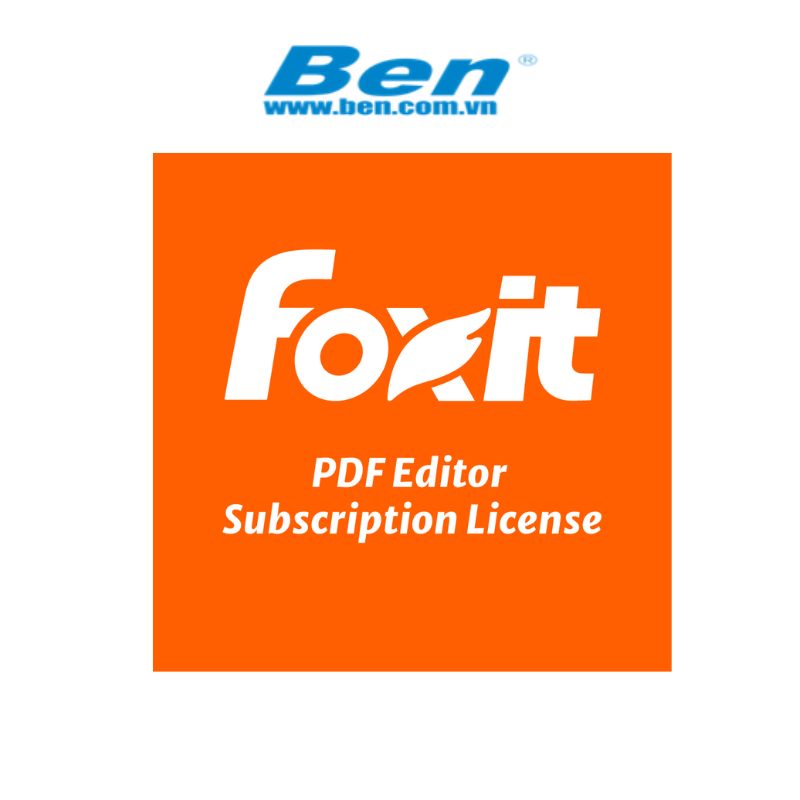 Phần mềm  Foxit PDF Editor 1 year Subscription