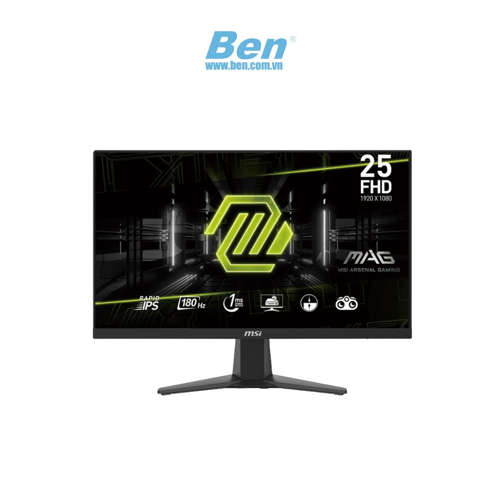 Màn hình máy tính MSI MAG 256F | 24.5 Inch FHD | 180Hz | IPS | HDMI + DP | 3Yrs