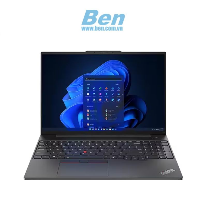 Laptop Lenovo ThinkPad E16 Gen1 ( WB10 ) | Black | Core i5 - 1340P | RAM 8GB | 512GB SSD | Intel UHD Graphics | 16 inch WUXGA | 3 Cell | DOS | 3Yrs