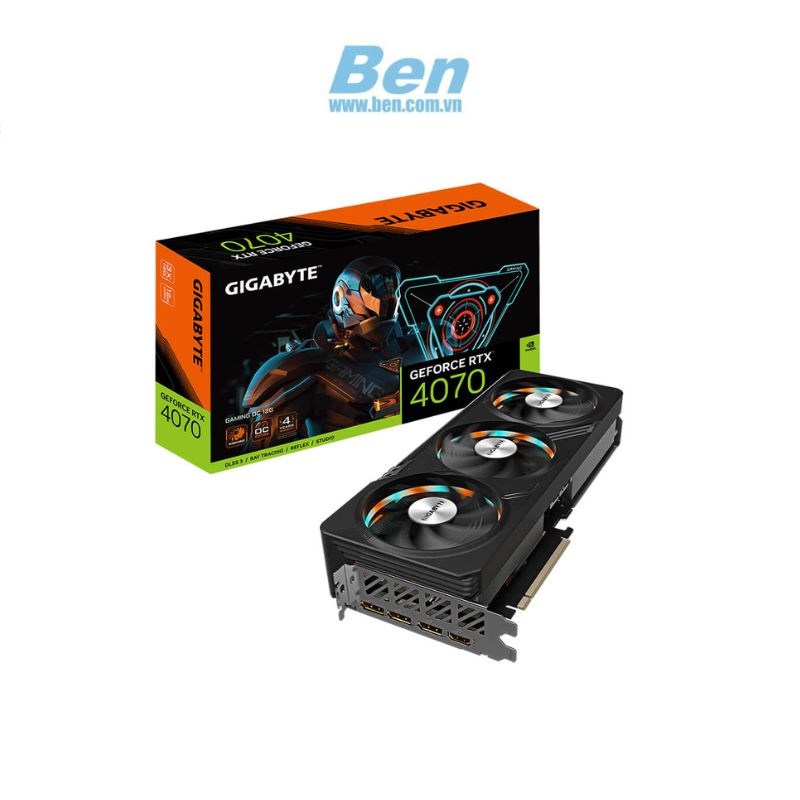 VGA Gigabyte GeForce RTX 4070 Gaming OC 12G  - 12GB GDDR6X ( N4070GAMING-OC-12GD )