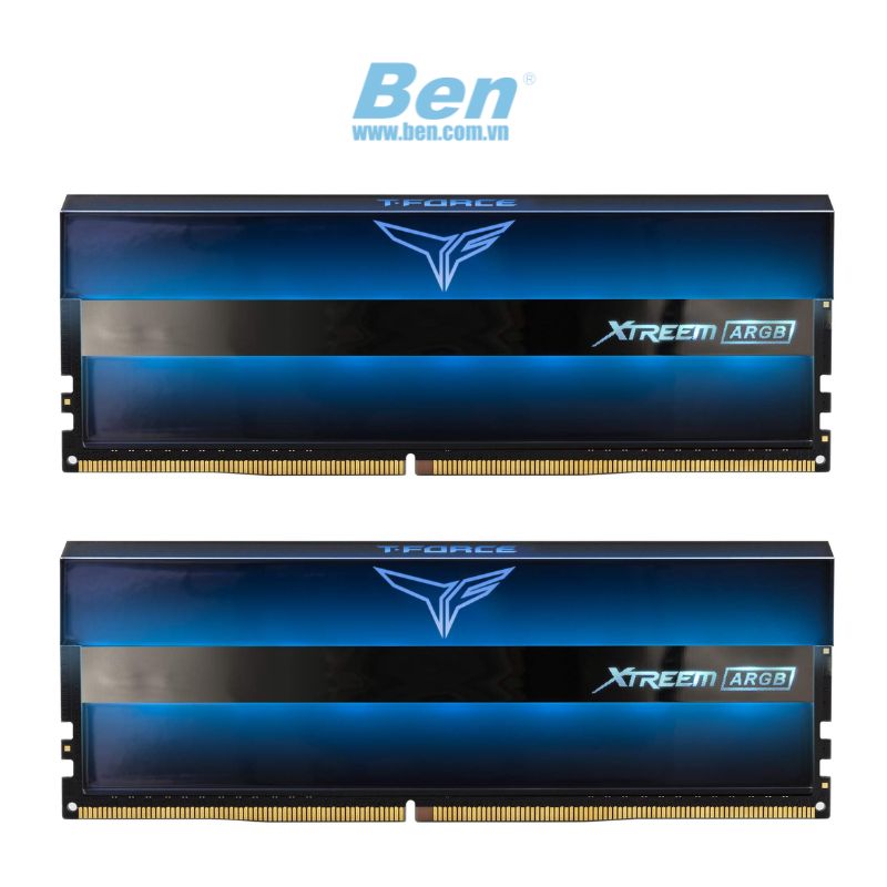 RAM PC TEAM T-Force XTREEM Blue ARGB 64GB (2 x 32GB) DDR4 3600MHz (TF10D464G3600HC18JDC01)