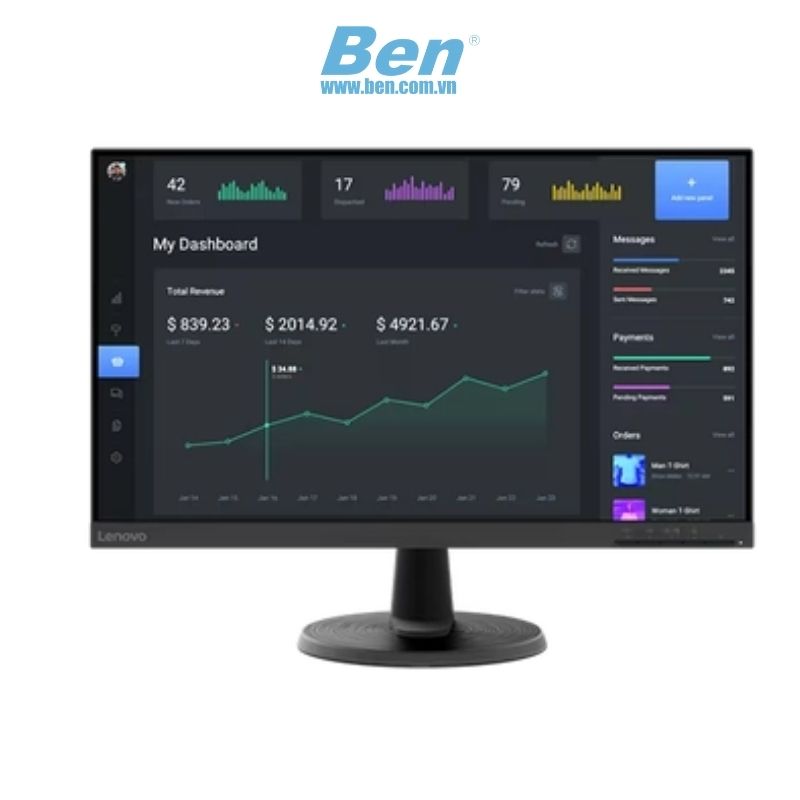 Màn Hình Máy Tính Lenovo D24 - 40 ( 67A2Kac6Vn ) | 23.8 Inch Fhd | Va | Vga | Hdmi | 75Hz | 3Y