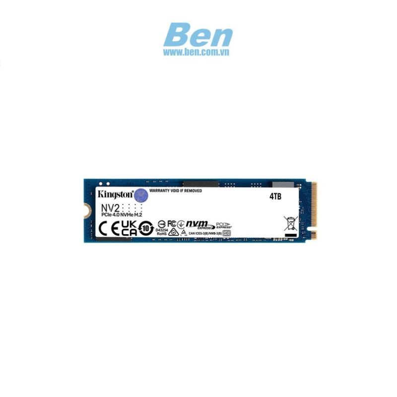 Ổ cứng SSD Kingston NV2 4TB PCIe 4.0 x4 NVMe M.2 (SNV2S/4000G)