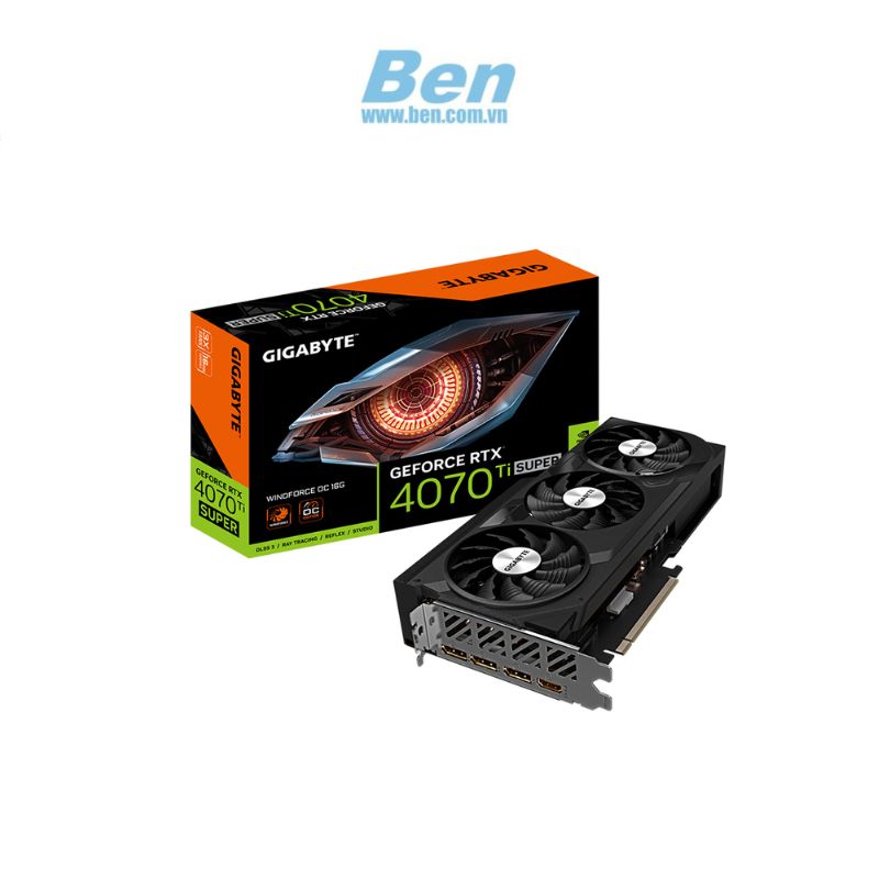 Card màn hình GIGABYTE RTX 4070 TI SUPER WINDFORCE OC-16G