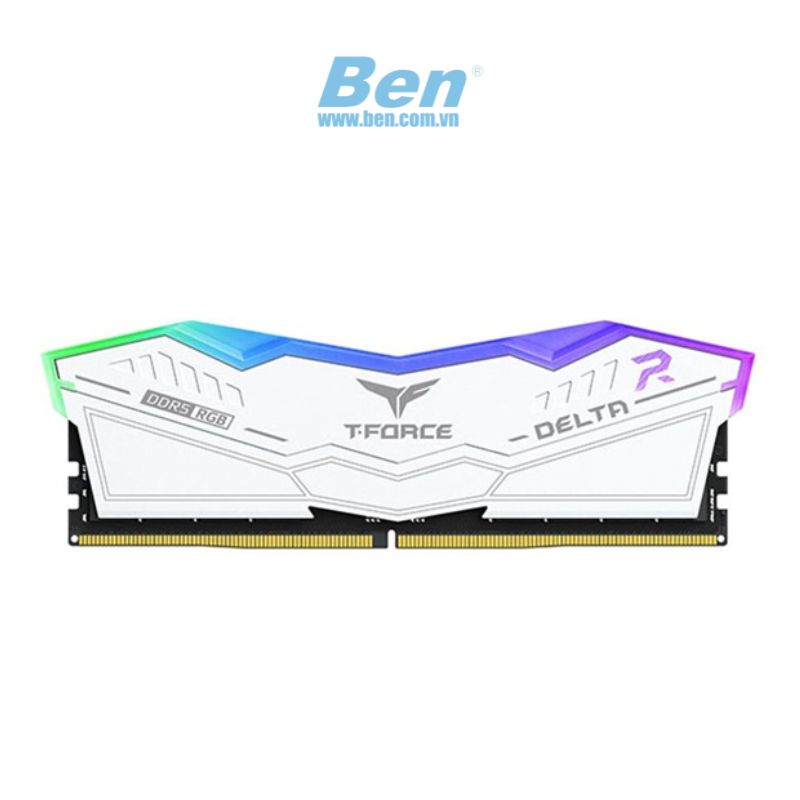 RAM PC TEAM T-Force Delta White RGB (2 x 16GB) 32Gb DDR5 5200MHz (FF4D532G5200HC40CDC01)