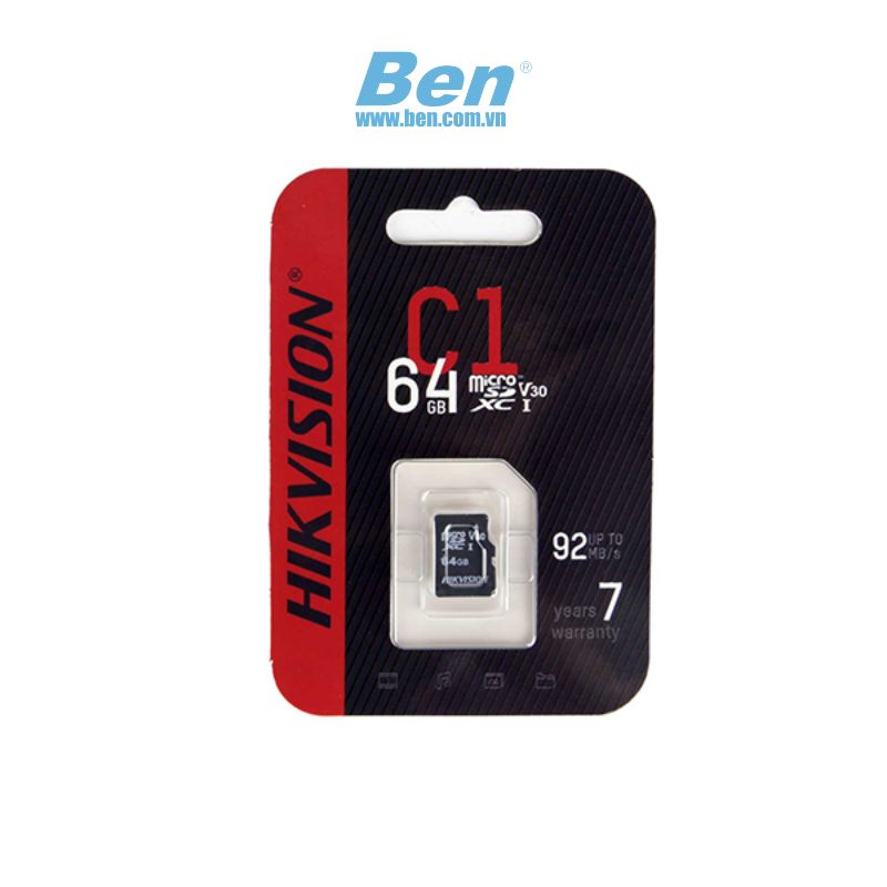 Thẻ Nhớ Hikvision 64GB  HS-TF-C1(STD)/ ZAZ01X00/OD
