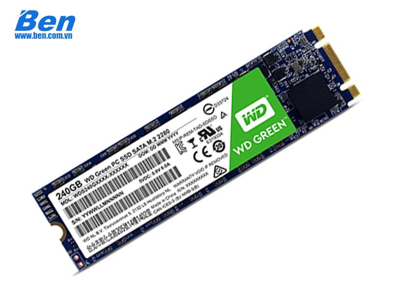 Ổ cứng gắn trong SSD Western Green 240GB M2 Sata-2280 (WDS240G2G0B)