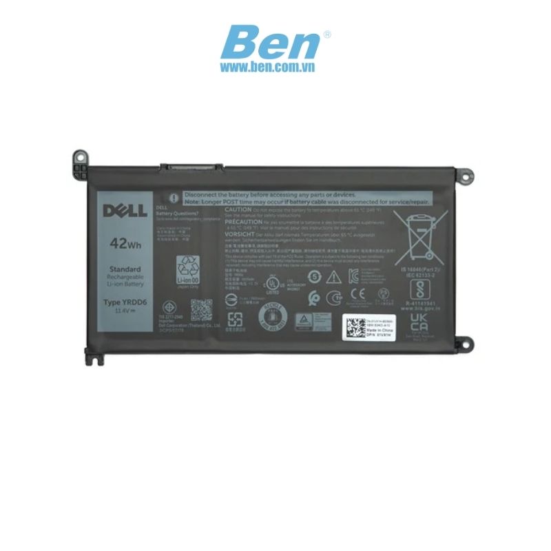 Pin Laptop Dell (P/N:CPA-1VX1H) - BTRY,PRI,42WHR,3C,LITH,BYD, dùng cho Laptop (DA)