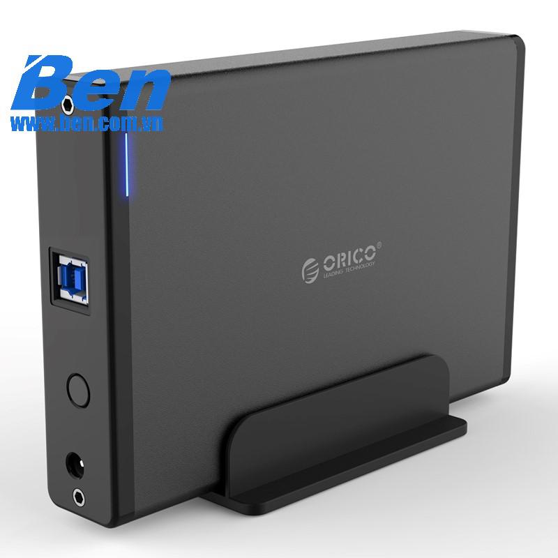 Hộp đựng ổ cứng 3.5 inch 2 khe cắm SATA 3 USB 3.0 Type B ORICO DS200U3