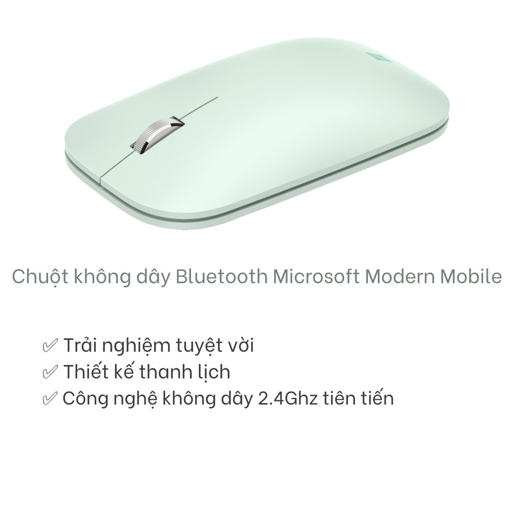 Chu?t không dây Bluetooth Microsoft Modern Mobile (Màu xanh lam)