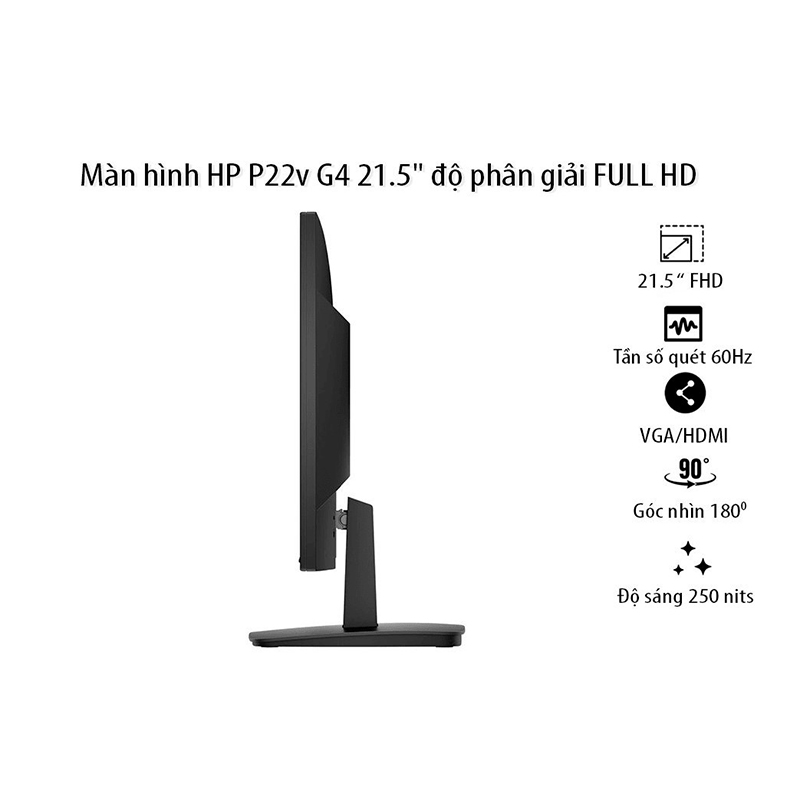 Màn hình máy tính HP P22v G4 21.5-inch Monitor/ FHD /TN /VGA /HDMI/ 3Y WTY_9TT53AA