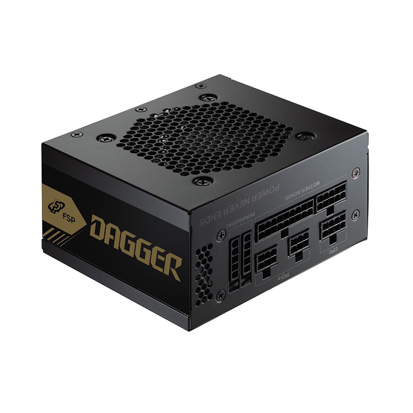 Nguồn FSP Power Supply DAGGER Series SDA600 Active PFC (80 Plus Gold/Full Modular/Micro ATX/Màu Đen)