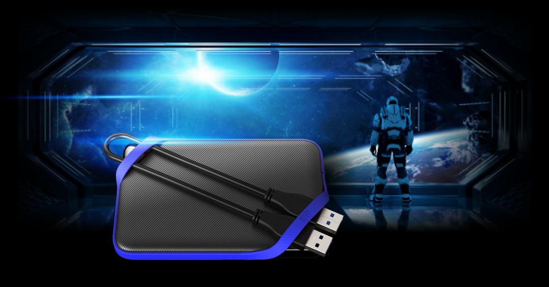 ? c?ng di d?ng HDD SILICON POWER ARMOR A62 1TB Black Blue, 2.5 inch (USB 3.1 Gen1/USB 3.0) - SP010TBPHD62SS3B
