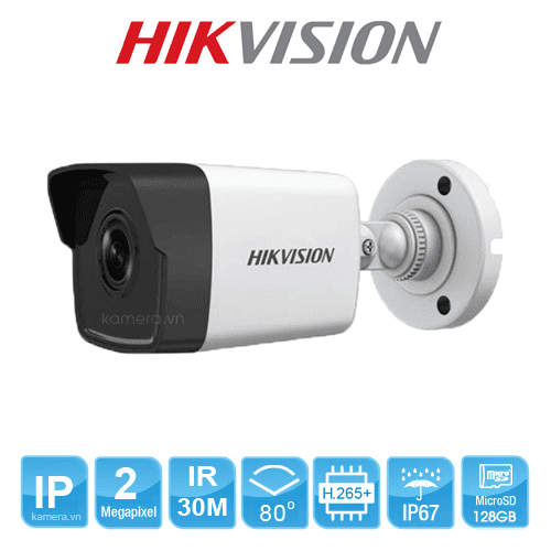Camera IP Thân h?ng ngo?i 2.0M HikVision DS-2CD1023G0E-IF