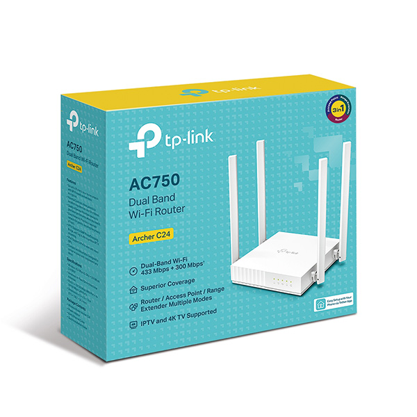 Bô? pha´t wifi TP-Link Archer C24 AC750Mbps