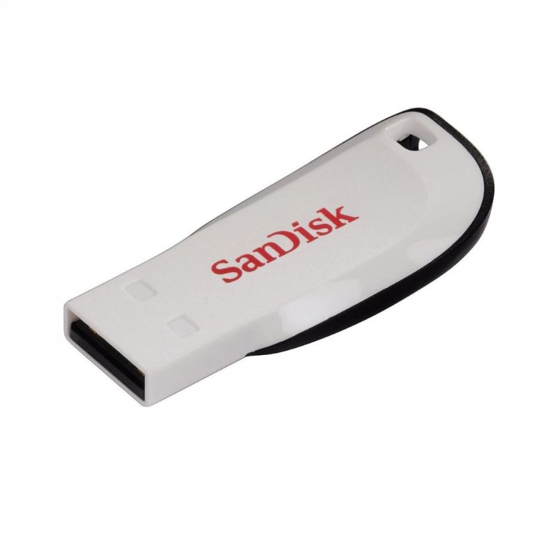 Thiết bị lưu trữ USB 16GB SanDisk Cruzer Blade USB Flash Drive/ White (SDCZ50C-016G-B35W)