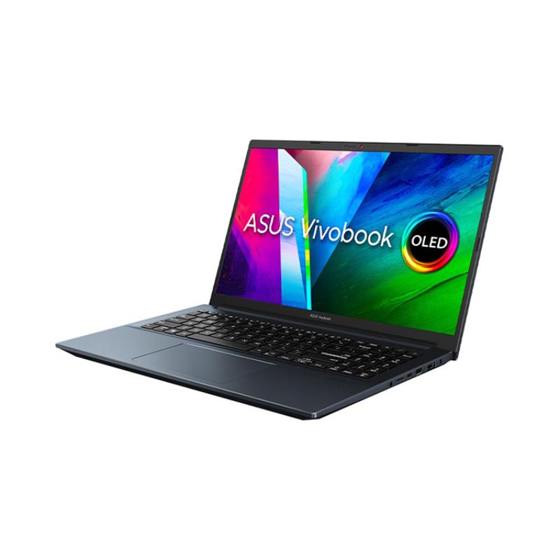 Máy tinh xách tay Laptop Asus VivoBook Pro M3500QC-L1105T | QUIET BLUE | AMD Ryzen 5 - 5600H | RAM 8GB | 512GB SSD | 15.6 inch FHD | NVIDIA Geforce RTX 3050 Max Q 4GB | 63WHrs | Win10 | 2Yrs