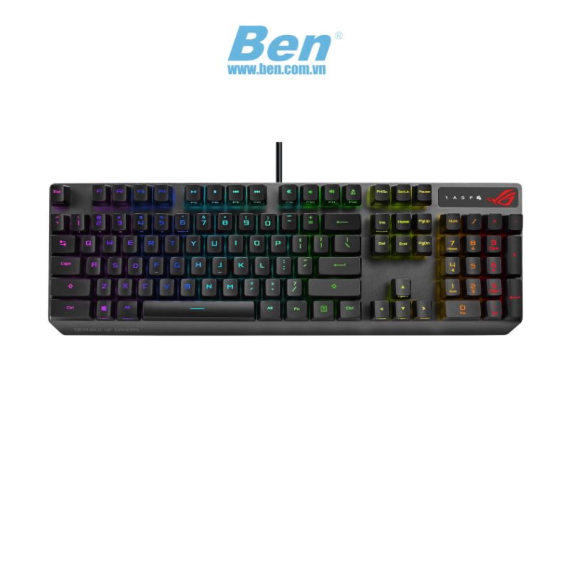 Bàn phím ASUS ROG STRIX SCOPE RX PBT BLUE SWITCH ( 90MP0242-BKUA01 )