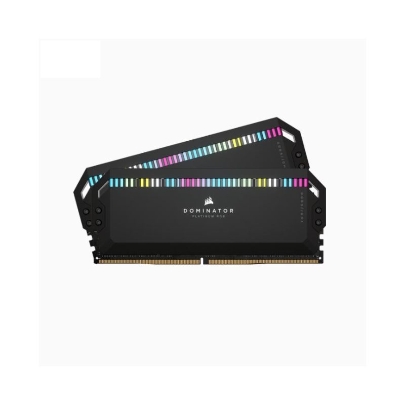 Bộ nhớ trong  máy tính để bàn Corsair DOMINATOR PLATINUM RGB Black Heatspreader DDR5, 5200MHz 64GB 2x32GB DIMM, 1.25V (CMT64GX5M2B5200C40)