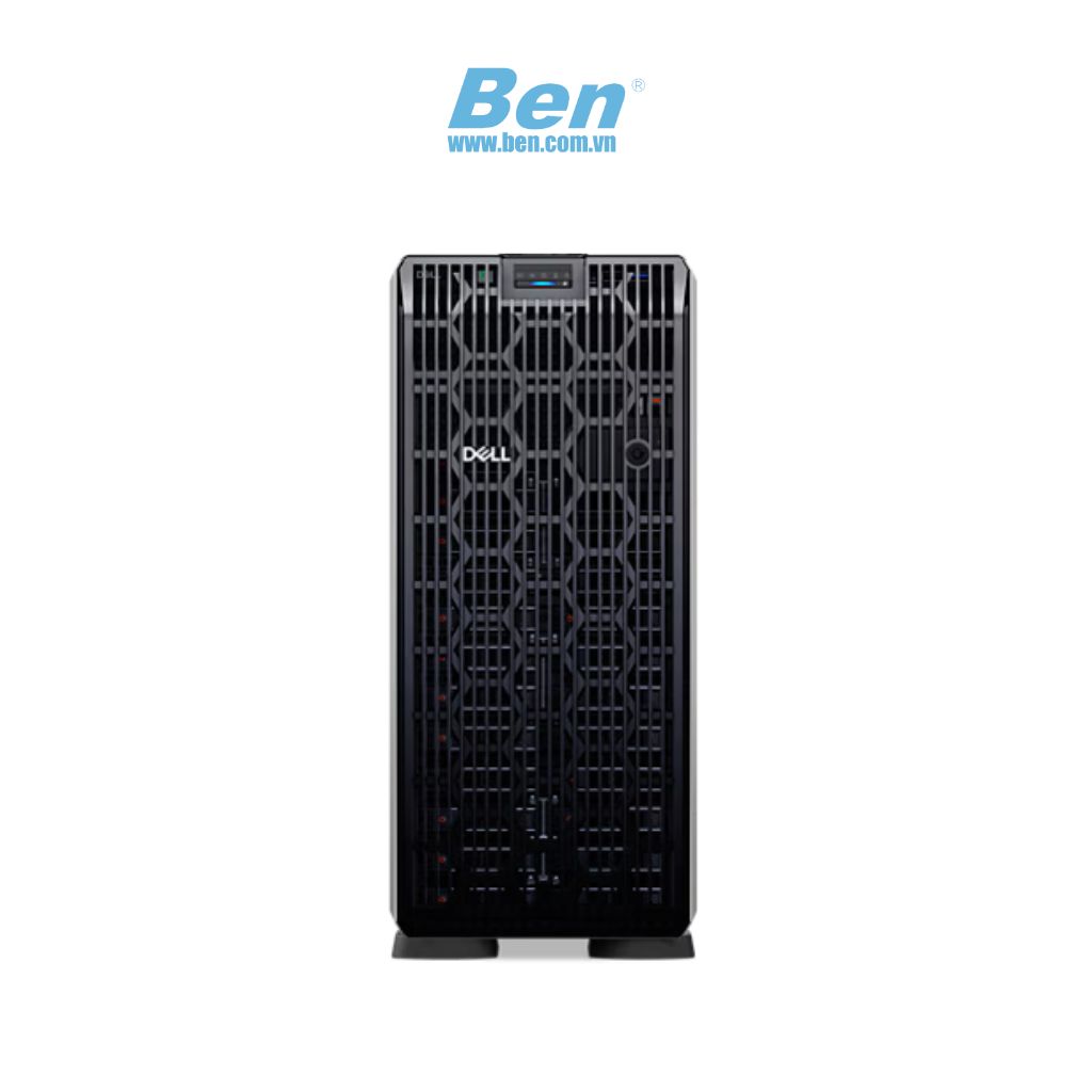 Máy chủ Dell PowerEdge T560 | 2x Intel Xeon Silver 4510 | 2x16GB DDR5 RDIMM 5600MT/s | 8x4TB HDD SATA 7.2K Hot-Plug 3.5in | RAID H755 | iDRAC9 Enterprise | Broadcom 5720 Dual Port 1Gb LOM | Dual PSU 1100W  Titanium | DVD | QuickSync 2 | TPM 2.0 | 3Yrs