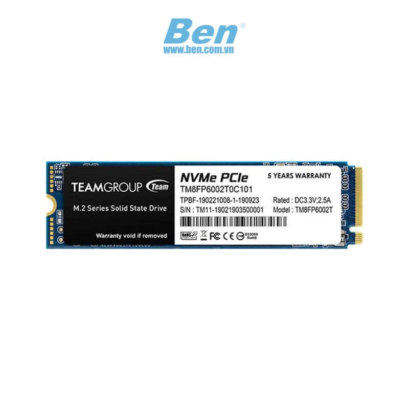 Ổ Cứng Ssd Teamgroup Mp33 1Tb M.2 2280 Pcie Gen3X4 ( Tm8Fp6001T0C101 )