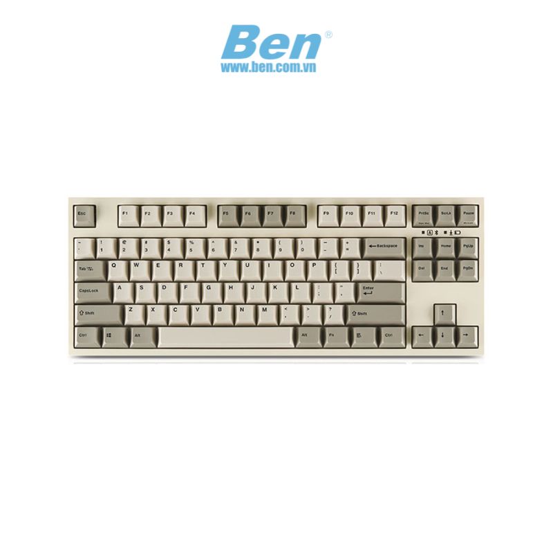 Bàn phím cơ LEOPOLD FC750RBT White Grey Silent Red Switch ( USB C + Bluetooth 5.1 )