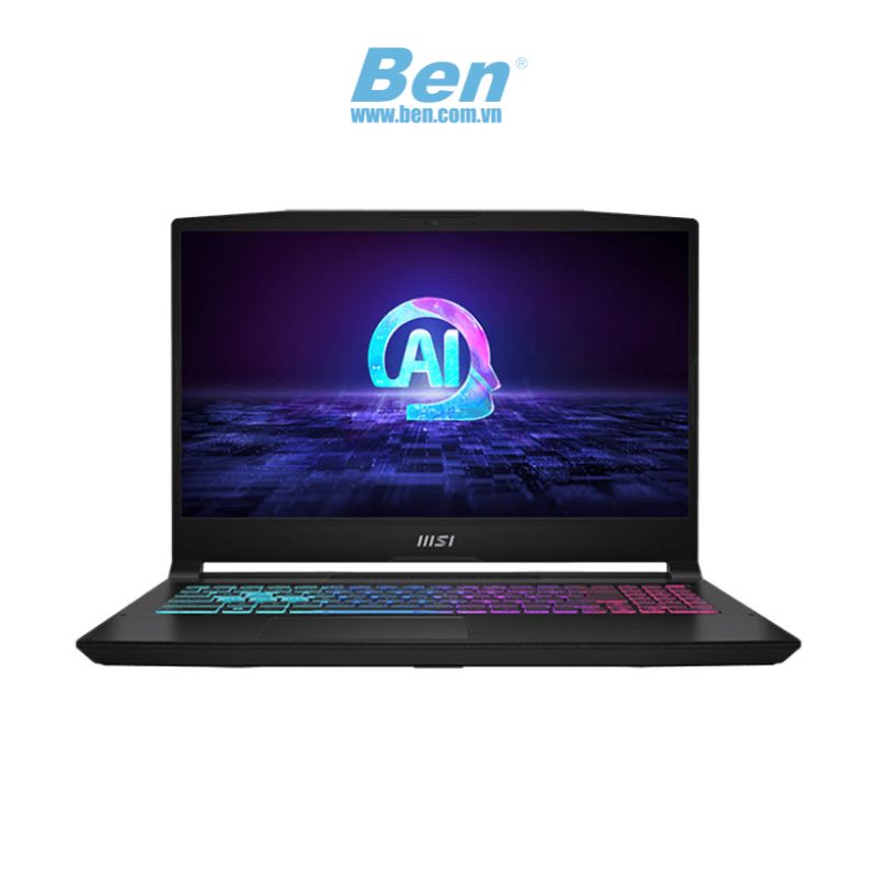 Laptop MSI Katana A15 AI B8VG 466VN | Đen | AMD Ryzen R9 - 8945HS | Ram 16GB | 1TB SSD | NVIDIA GeForce RTX 4070 8GB | 15.6 inch FHD 144Hz | Win 11 Home | 2Yrs