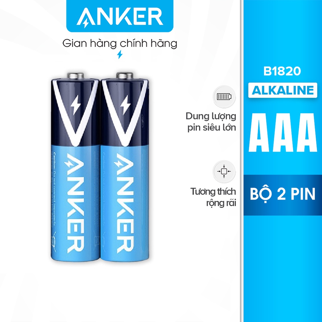 Pin Kiềm AAA ANKER Alkaline (Bộ 2 Pin) - B1820