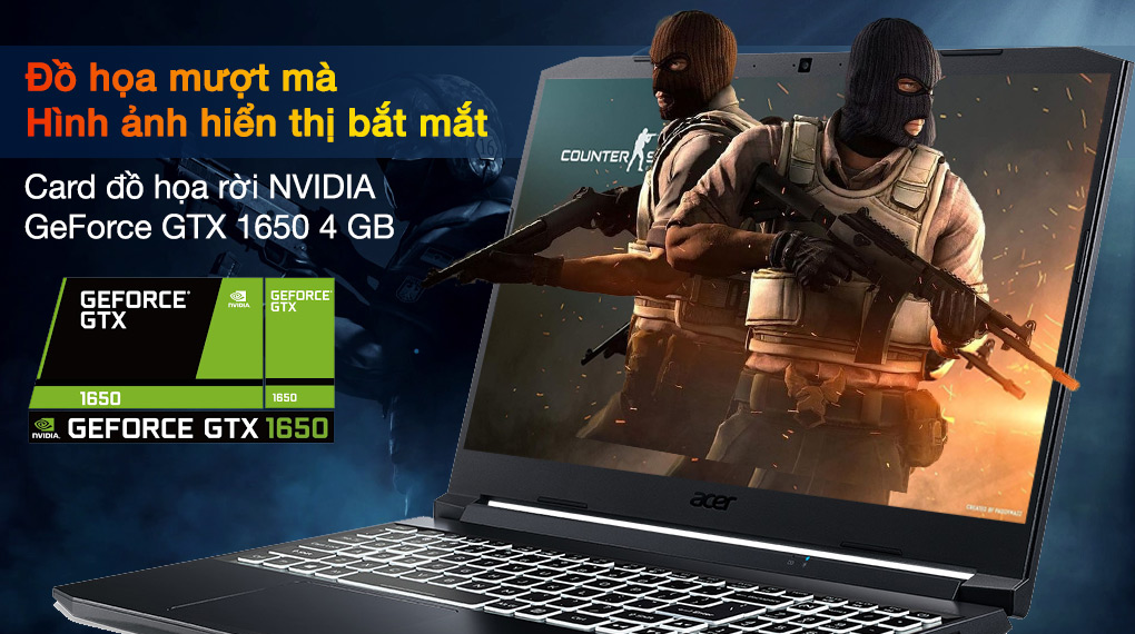 Acer Nitro 5 Gaming AN515 57 5669 i5 11400H (NH.QEHSV.001) - Card đồ hoạ