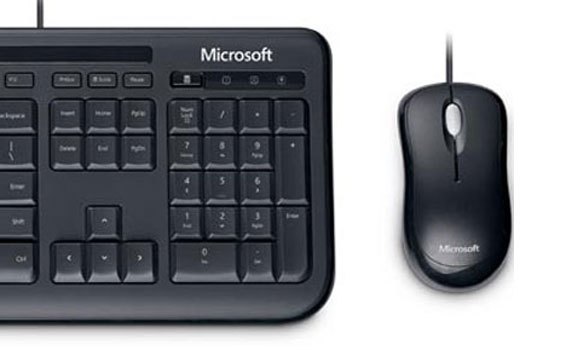 Bộ bàn phím chuột Microsoft Wired Desktop 600 chuột quang độ phân giải 1000dpi