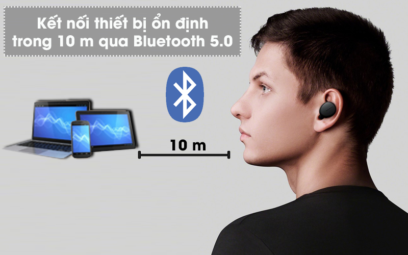 Tai nghe Bluetooth True Wireless Sony WF-XB700 - Kết nối Bluetooth 5.0