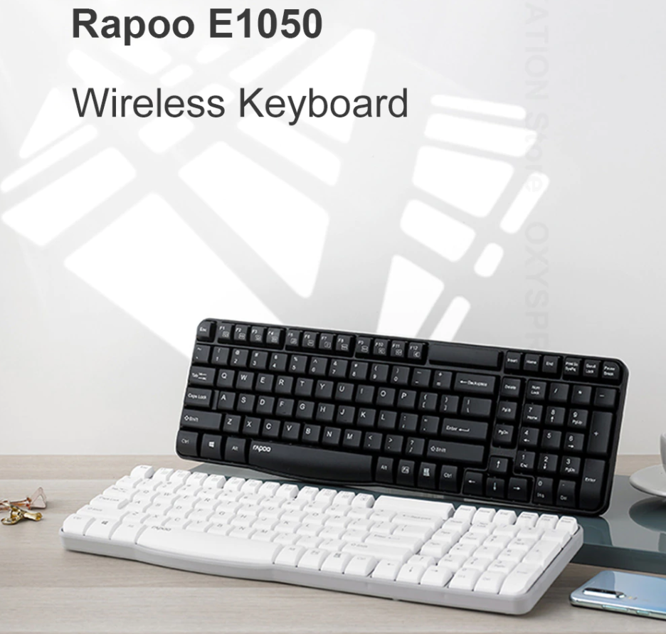 Bàn phím Không dây Rapoo E1050 đen (USB) 1