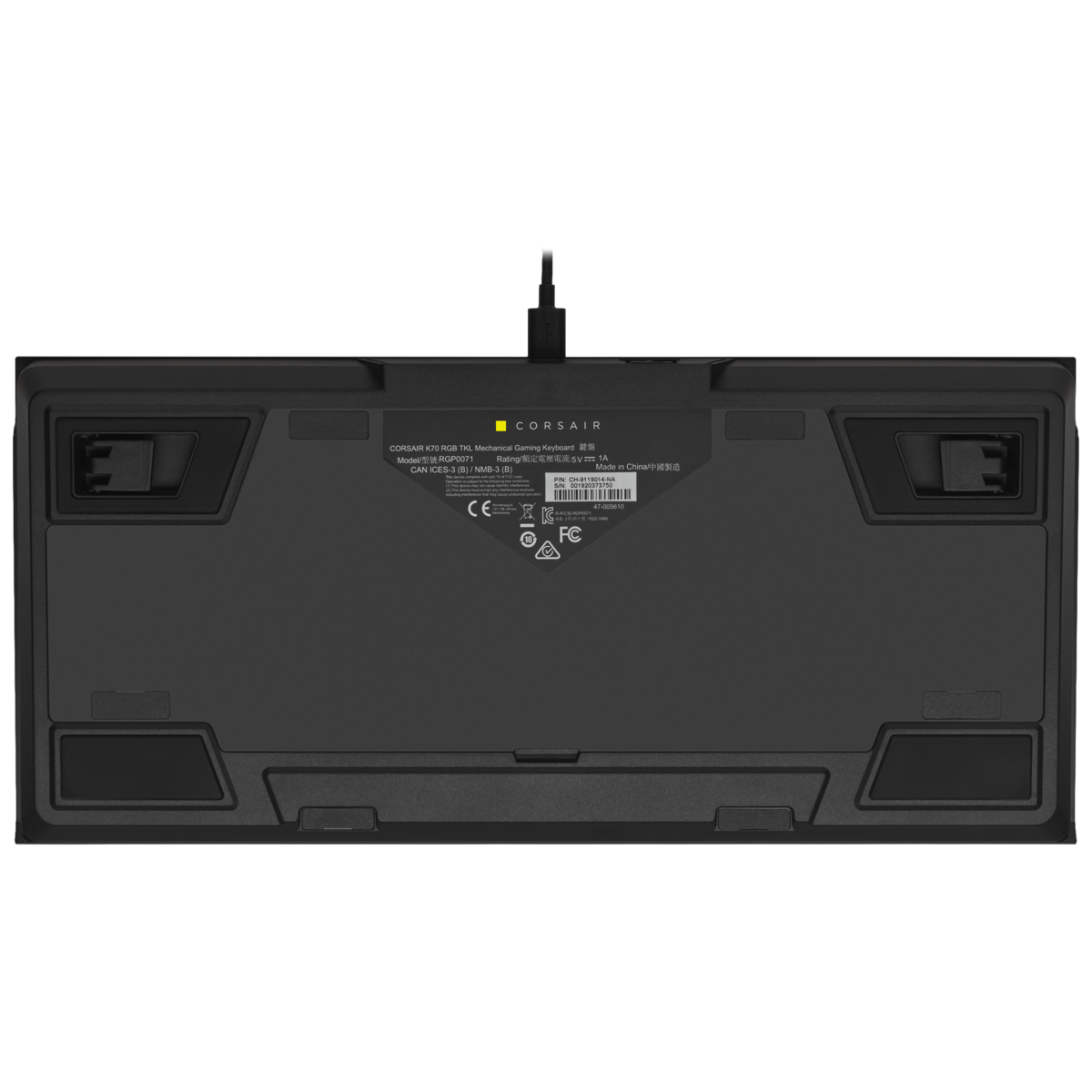 Bàn phím Corsair K70 TKL RGB Champion (USB/Red sw)