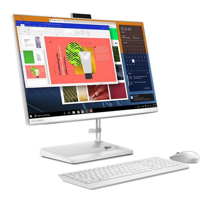 Máy tính để bàn All in one LENOVO IdeaCentre 3 24ITL6 (F0G000XEVN)/ Trắng/ Intel Core i5-1135G7 (up to 4.2Ghz, 8MB)/ RAM 8GB/ 512GB SSD/ Intel Iris Xe Graphics/ 23.8inch FHD/ WL BT/ K&M/ Win 11/ 1Yr