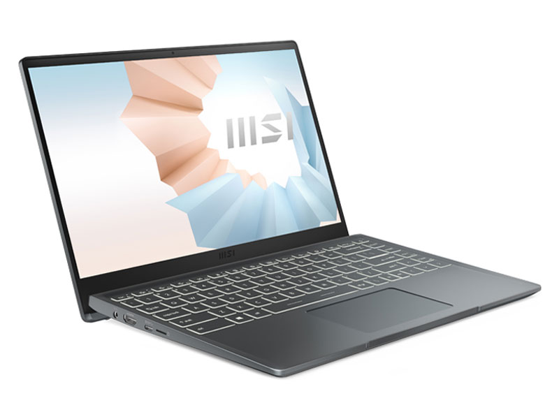 Laptop MSI Modern 14 (B11MOU-1033VN)/ Xám/ Intel Core i7-1195G7 (up to 5.00Ghz, 12MB)/ RAM 8GB/ 512GB SSD/ Intel Iris Xe Graphics/ 14inch FHD/ Win 11/ 1Yr