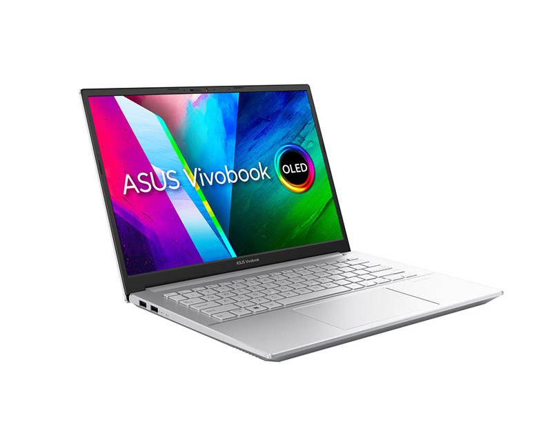 Laptop Asus Vivobook Pro M3401QA-KM025T/ B?c/ AMD Ryzen 7-5800H (up to 4.4Ghz, 20MB)/ RAM 8GB/ 512 GB SSD/ AMD Radeon Graphics/ 14inch 2.8K OLED/ Win 10/ 2Yrs