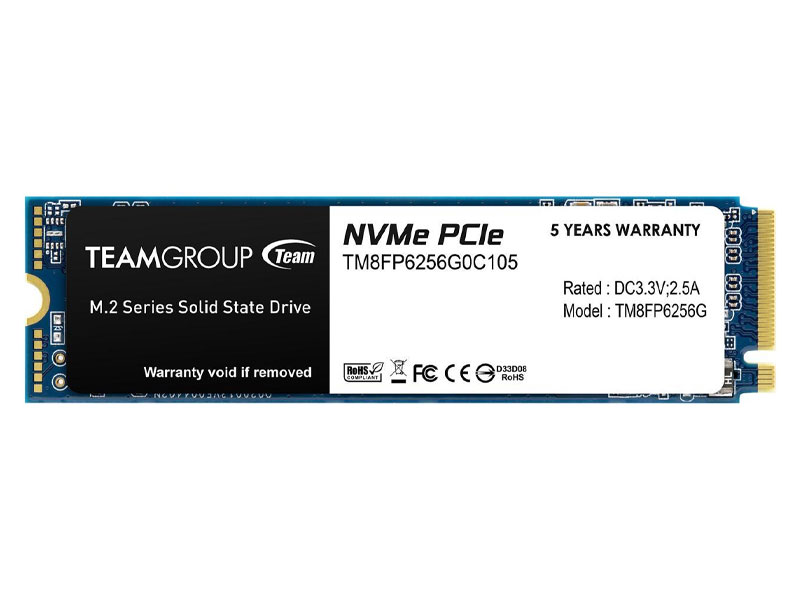 ổ cứng cắm trong SSD Team M2-2280 PCI-E Gen3x4 MP33 256G ( TM8FP6256G0C101 )