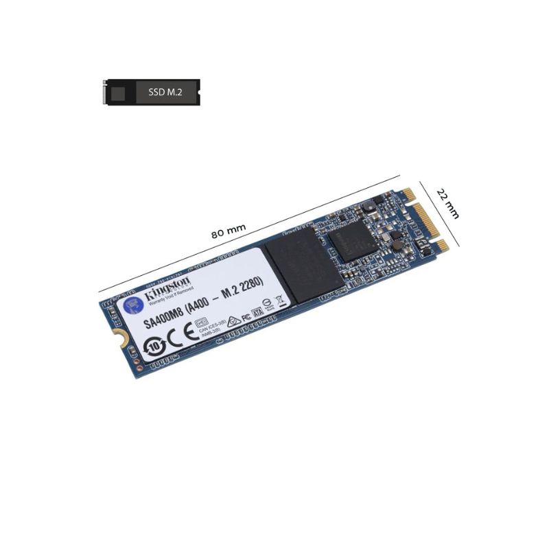 ổ cứng gắn trong SSD Kingston 120Gb  M.2 2280  up to 500MB/up to 320MB (SA400M8/120G)