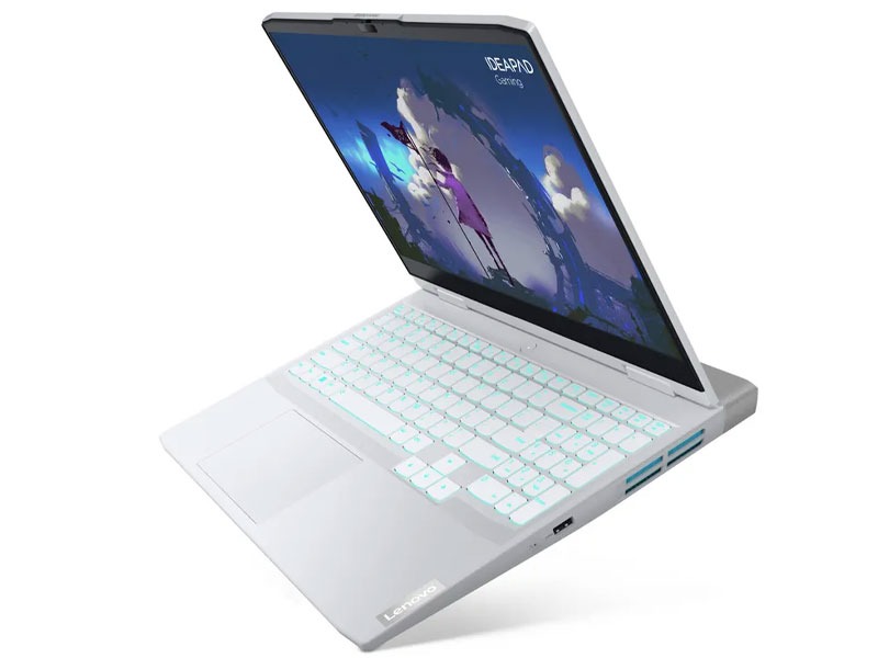 Laptop Lenovo Ideapad Gaming 3 15ARH7 (82SB007KVN)/ Glacie White/ AMD Ryzen 7 6800H (Up to 4.7GHz, 20MB)/ RAM 8GB/ 512GB SSD/ NVIDIA GeForce RTX 3050 4GB/ 15.6inch FHD/ Win Home Plus Apac/ 2Yrs