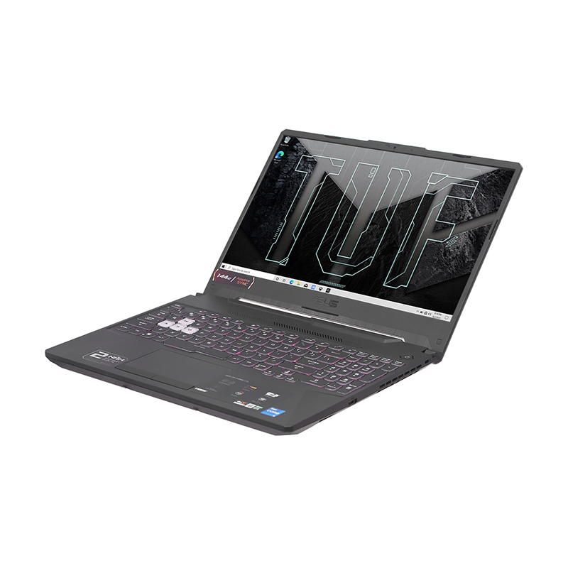 Laptop Asus TUF Gaming F15 FX506HC-HN144W/ Ðen/ Intel Core i5-11400H (up to 4.5GHz, 12MB)/ RAM 8GB/ 512GB SSD/ NVIDIA GeForce RTX 3050/ 15.6inch FHD 144Hz/ 3Cell/ Win 11SL/ RGB KB/ 2Yrs