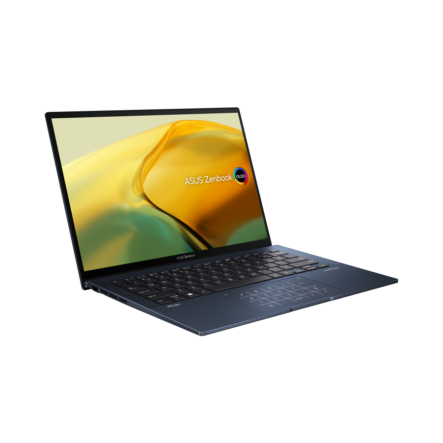 Laptop Asus Zenbook 14 OLED UX3402ZA-KM218W/ Xanh/ Intel Core i5-1240H (4.40Ghz, 12MB)/ RAM 8GB/ 512GB SSD/ Intel UHD Graphics/ 14.0 Inch WQXGA/ 4 Cell/ Win 11SL/ Túi/ 2Yrs
