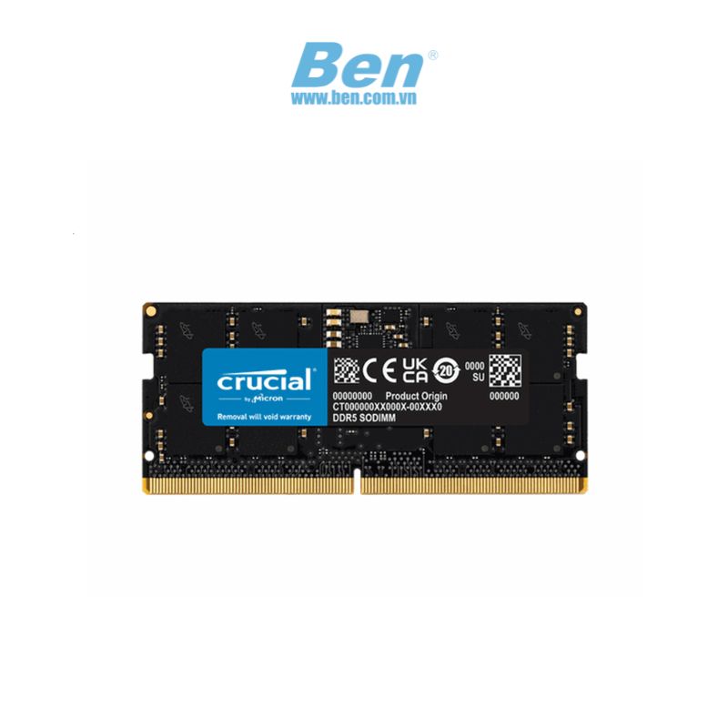 Ram laptop Crucial 16GB DDR5 5600Mhz (CT16G56C46S5)		