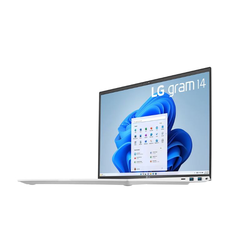 Laptop LG Gram 2023 ( 14ZD90R-G.AX51A5 ) | White | Intel core i5-1340P | RAM 8GB | 256GB SSD | Intel Iris Xe Graphics | 14 inch WUXGA | NoOS | 1Yr