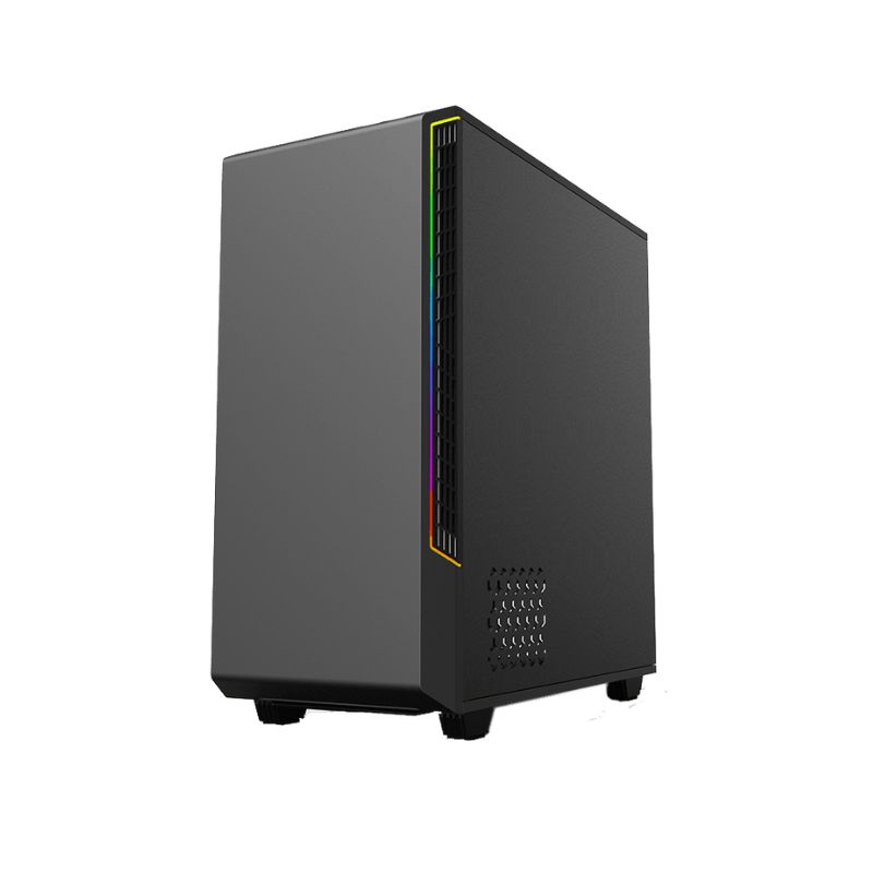 Vỏ máy vi tính GAMEMAX Panda T802 - Màu đen - 3 Fan Rainbow