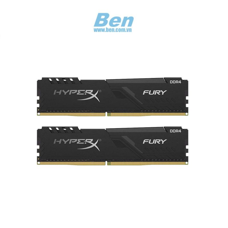 Ram PC RAM 4 Kingston HyperX Fury Black 16GB bus 2666MHz (2*8GB) - HX426C16FB3K2/16
